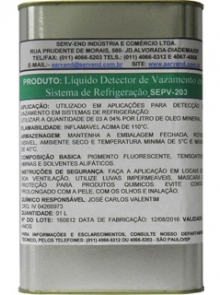 FLUÍDO PARA DETECÇÃO DE VAZAMENTO MARCA SERV-CHEK, CÓDIGO SEPV-203