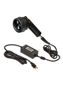 Luminária de Luz Negra e Luz Branca, de LED, portátil, marca Spectroline, modelo Trintan TRI-365 F ou H/F, 220 Volts.