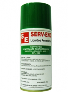 PENETRANTE FLUORESCENTE SOB UVA, REMOVÍVEL A SOLVENTE, SERV-CHEK, CÓDIGO FP-201