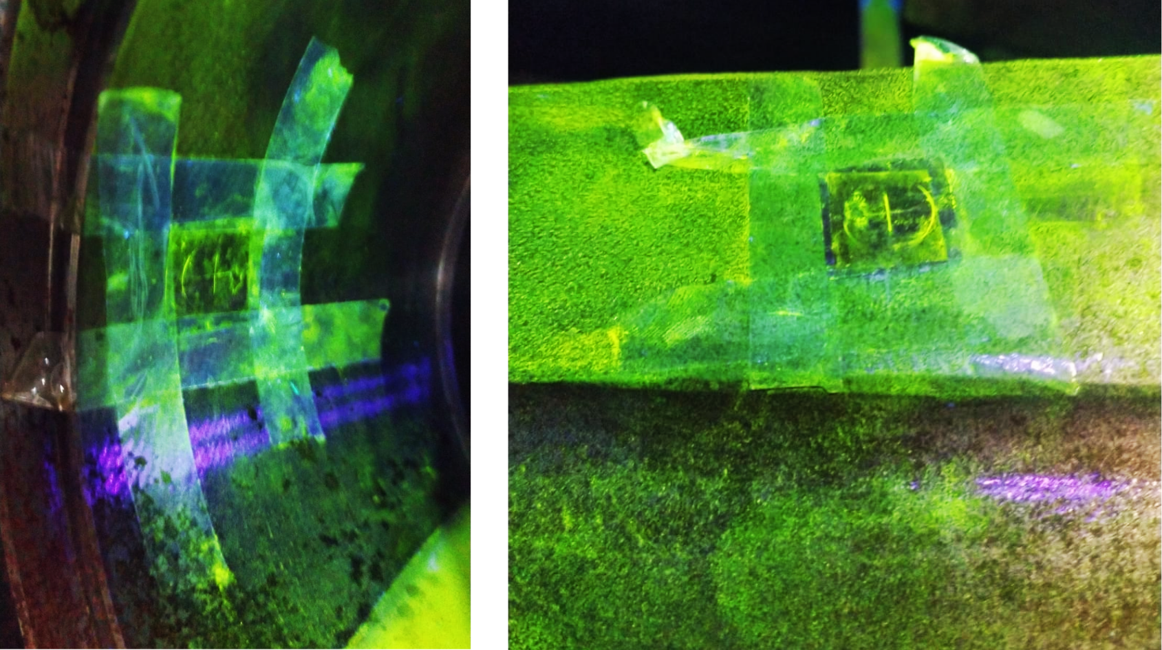 Ação da máquina detectora de trincas