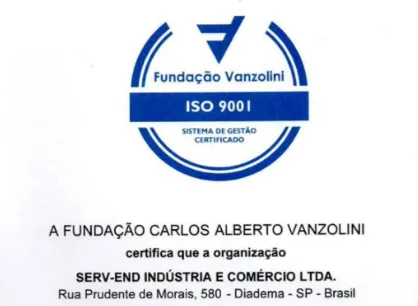 Certificado ISO 9001