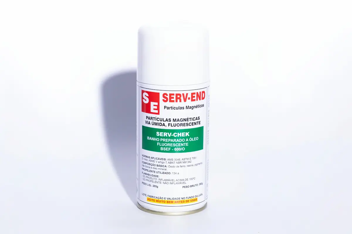Banho pronto de PM Fluorescente sob UVA